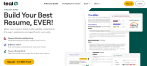 Teal’s AI resume builder